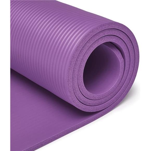 1/2-Inch Extra Thick Exercise Yoga Mat - Purple - Picture 4 of 6